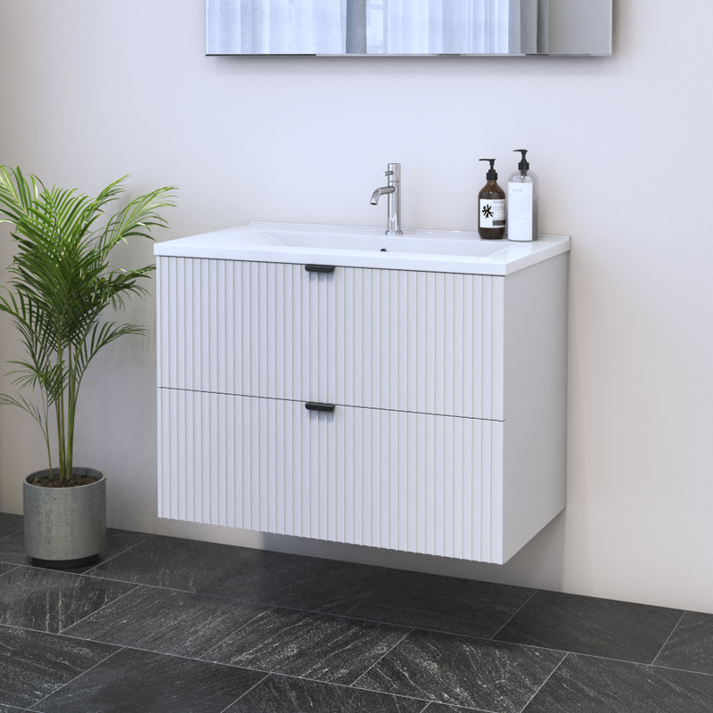 Nicole 2S 80 Floating Bathroom Vanity - Meble Furniture