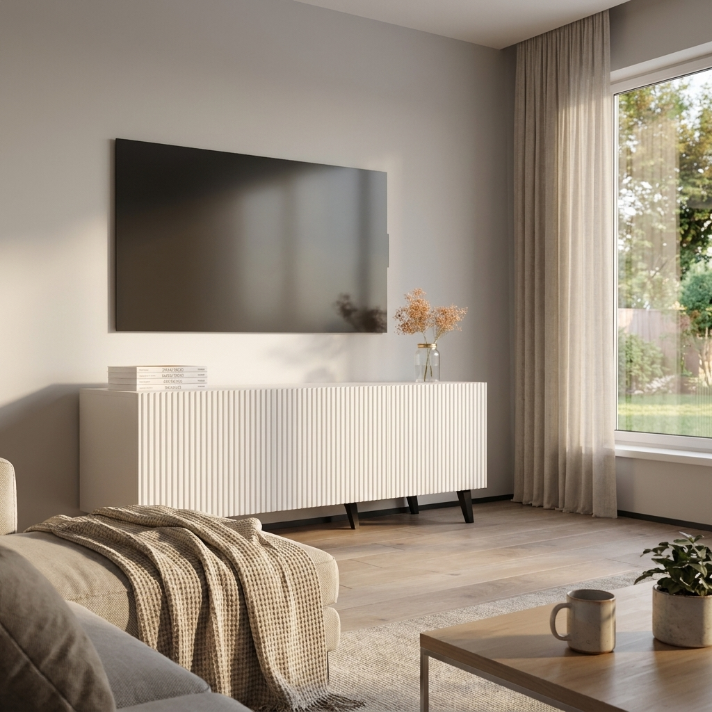 Pafos 3D TV Stand, White, photo 5 of 7