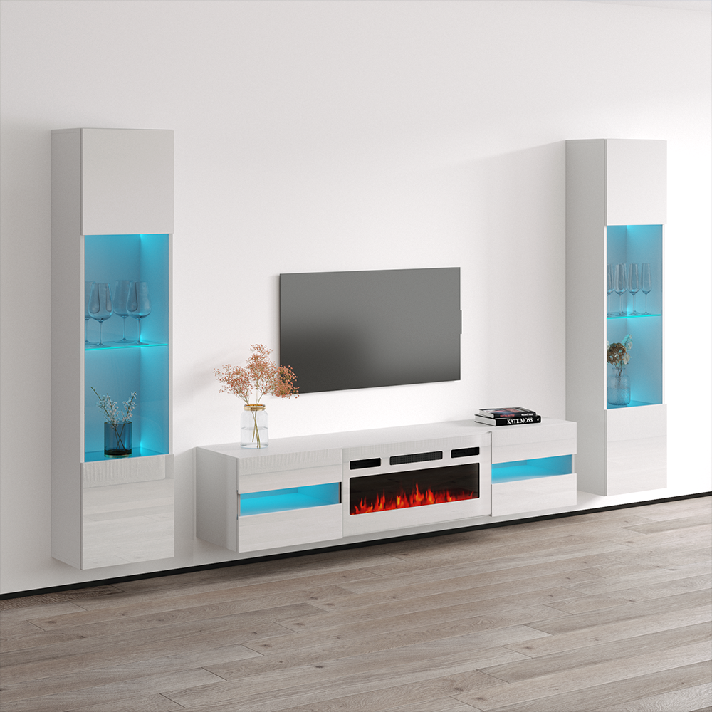 Metro WH-EF Floating Fireplace Entertainment Center - Meble Furniture