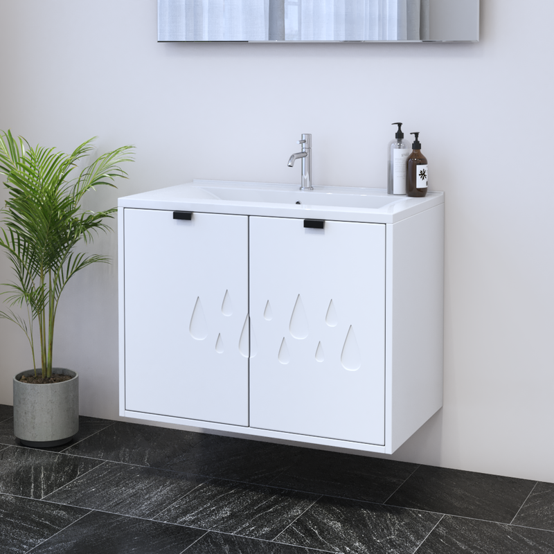 Teardrop 2D 80 Floating Bathroom Vanity - Meble Furniture