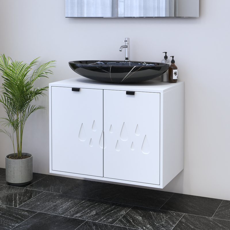 Teardrop 2D 80 Floating Bathroom Vanity - Meble Furniture