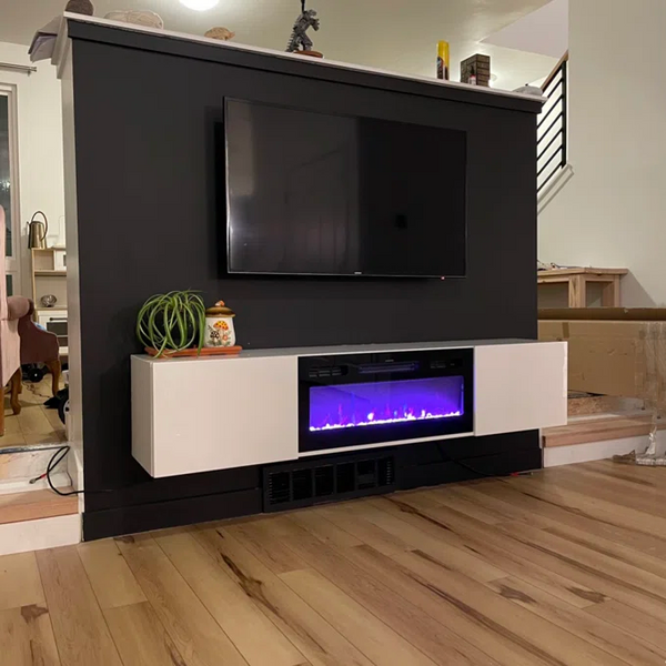 Callie tv stand with fireplace discount