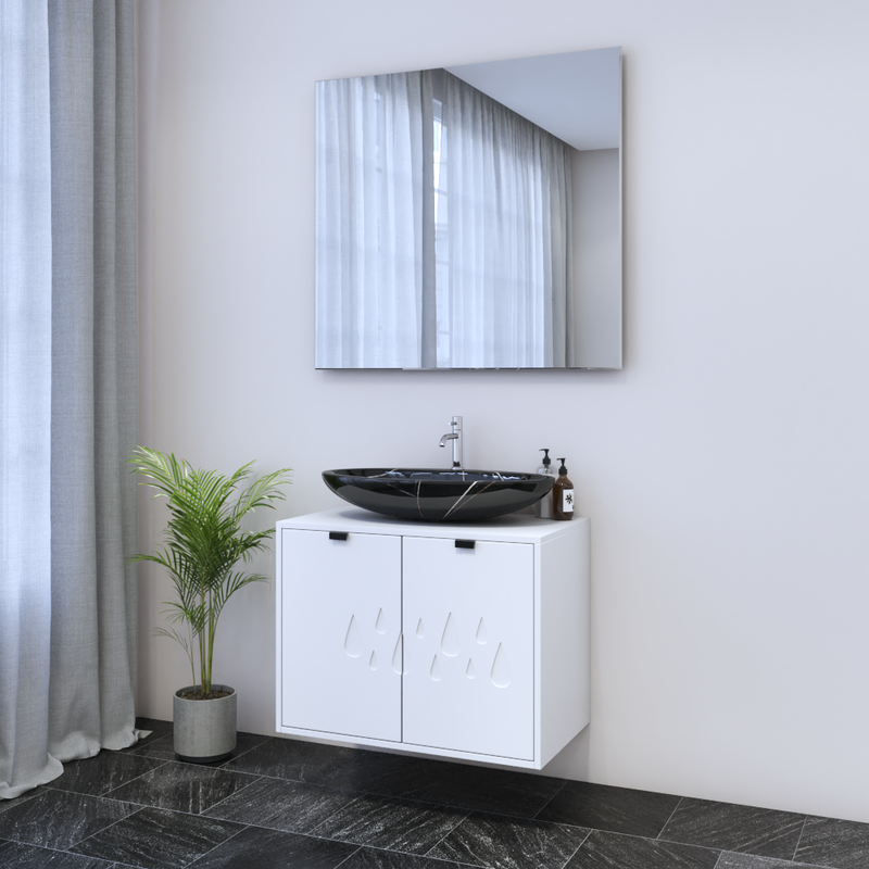 Teardrop 2D 80 Floating Bathroom Vanity - Meble Furniture