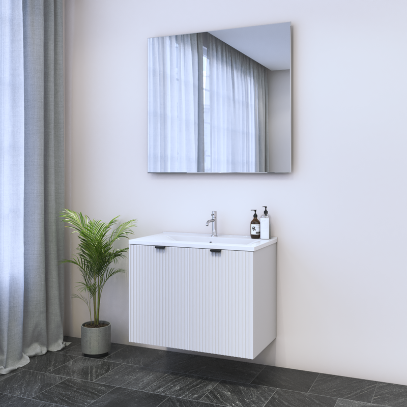 Nicole 2D 80 Floating Bathroom Vanity - Meble Furniture