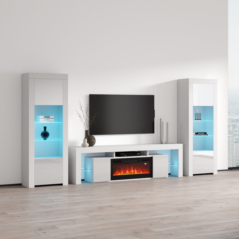 Soleo BL-EF BK-BK Entertainment Center - Meble Furniture