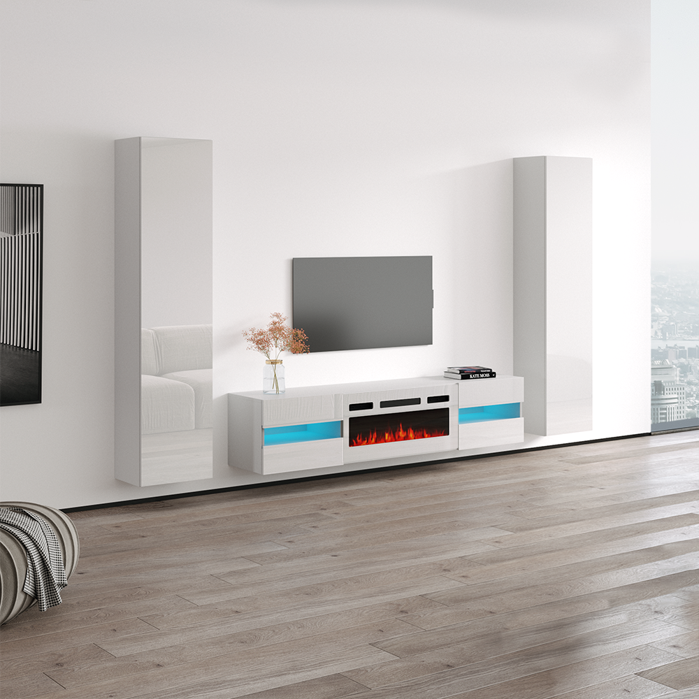 Metro WH-EF Floating Fireplace Entertainment Center - Meble Furniture