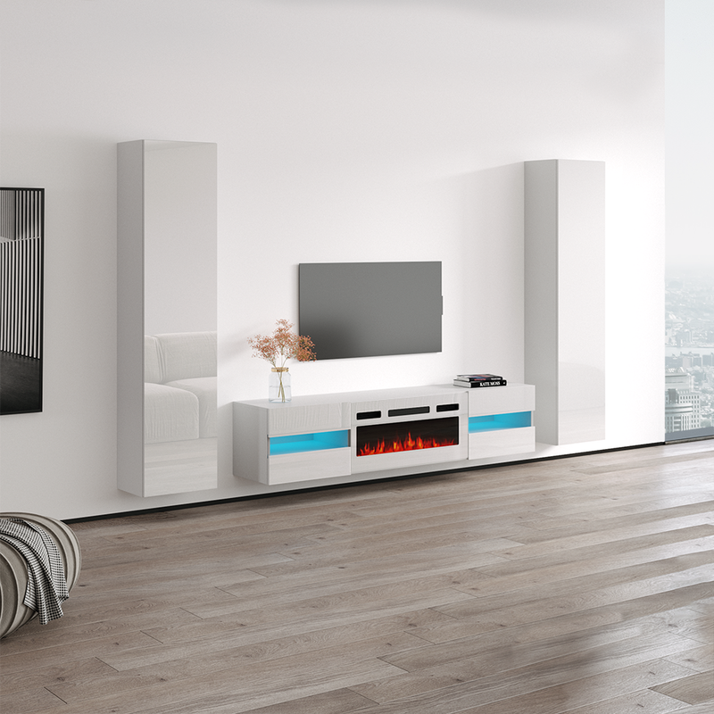 Metro WH-EF Floating Fireplace Entertainment Center - Meble Furniture