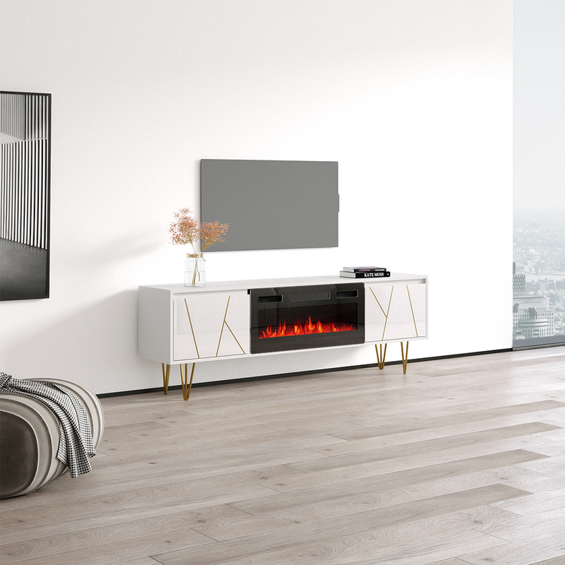 Haifa BL-EF Fireplace TV Stand - Meble Furniture