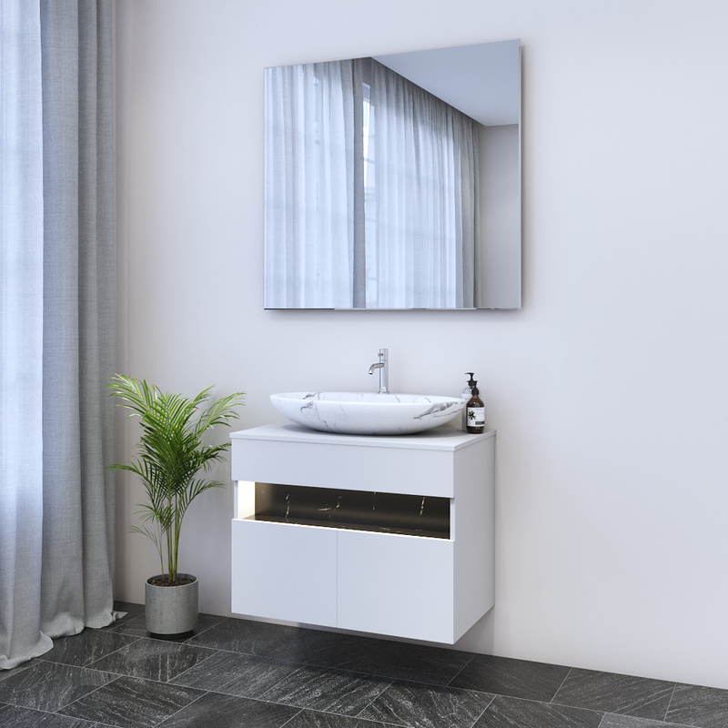 Laguna 2D 80 Floating Bathroom Vanity - Meble Furniture