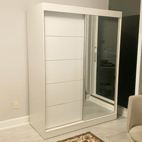 Aria modern high gloss armoire deals
