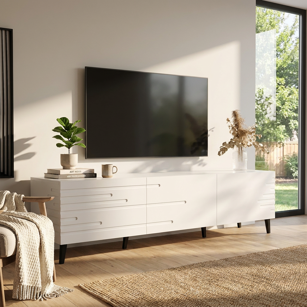 Nova 3K TV Stand, White, photo 5 of 7