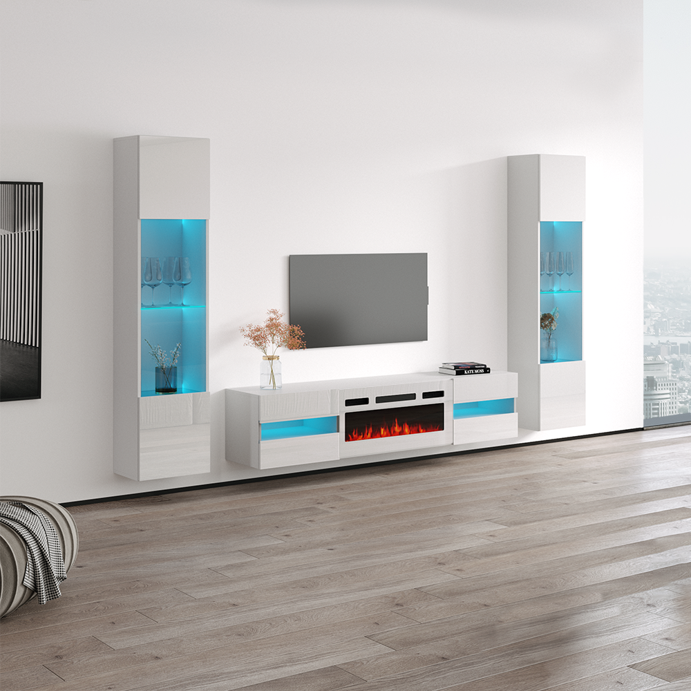 Metro WH-EF Floating Fireplace Entertainment Center - Meble Furniture