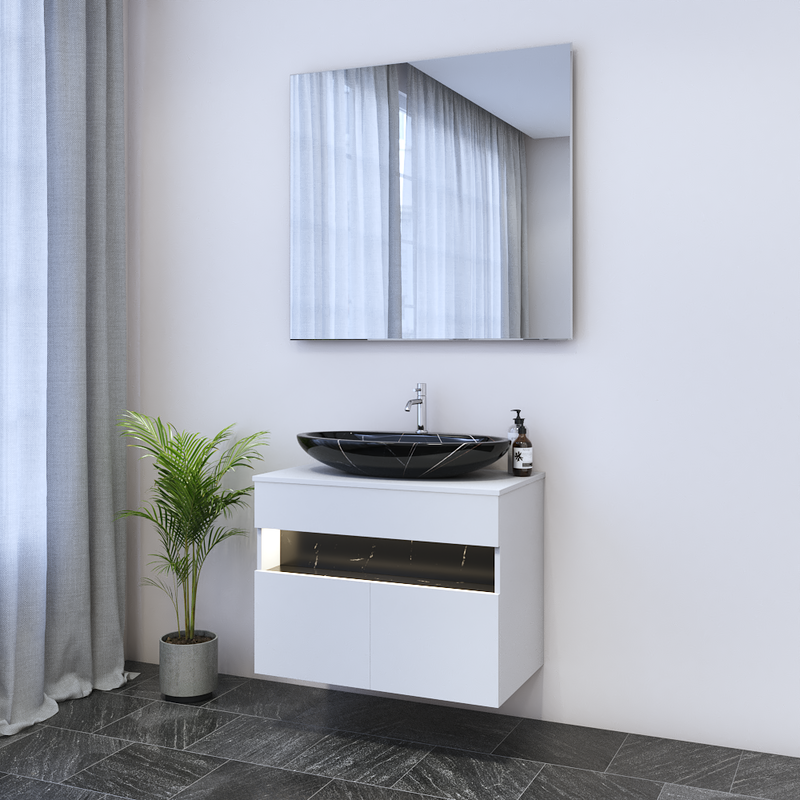 Laguna 2D 80 Floating Bathroom Vanity - Meble Furniture