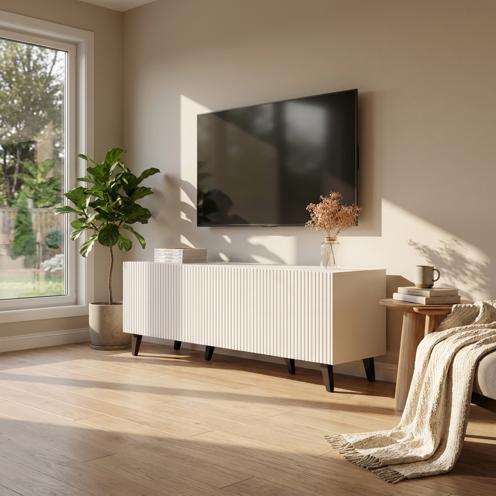 Pafos 3D TV Stand, White, photo 6 of 7