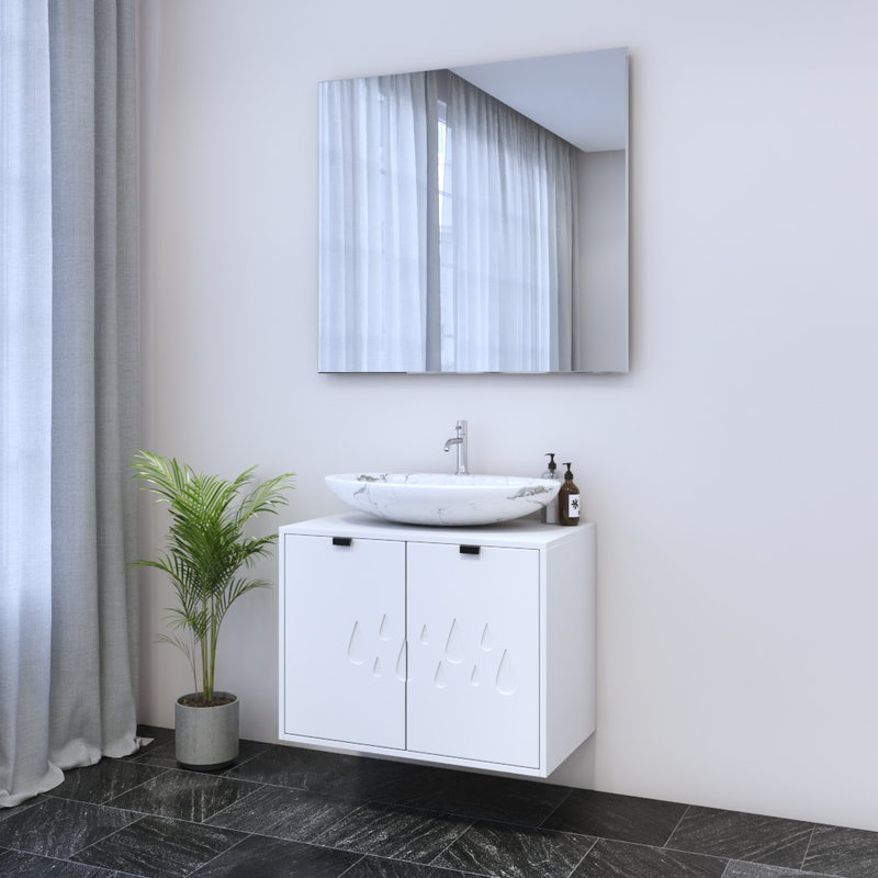 Teardrop 2D 80 Floating Bathroom Vanity - Meble Furniture