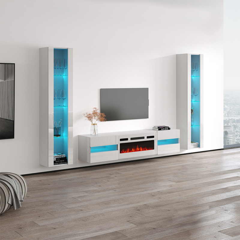 Metro WH-EF Floating Fireplace Entertainment Center - Meble Furniture