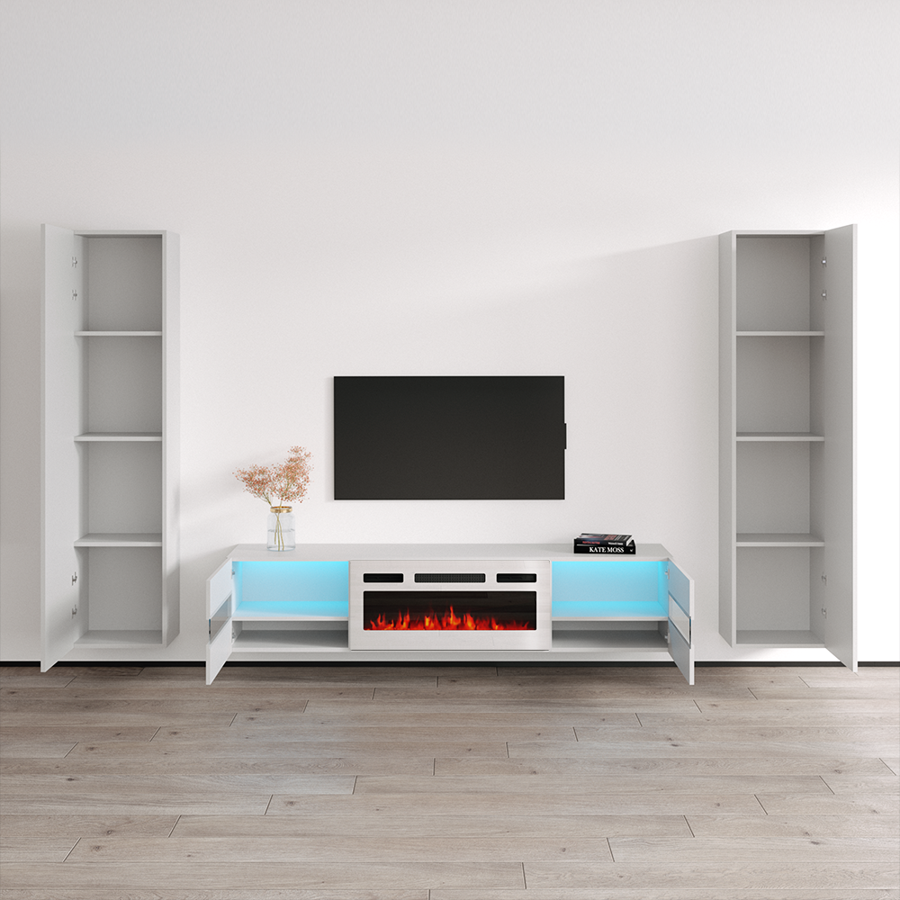 Metro WH-EF Floating Fireplace Entertainment Center - Meble Furniture