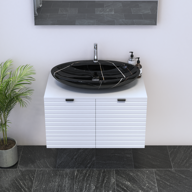 Capri 2D 80 Floating Bathroom Vanity - Meble Furniture