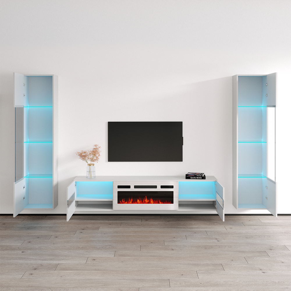 Metro WH-EF Floating Fireplace Entertainment Center - Meble Furniture