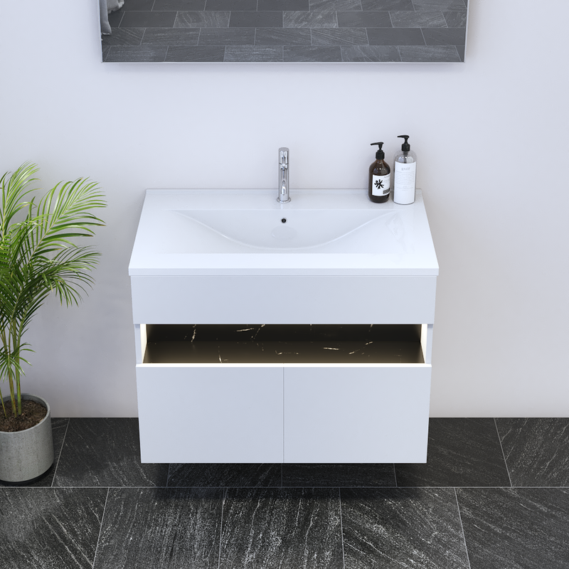 Laguna 2D 80 Floating Bathroom Vanity - Meble Furniture