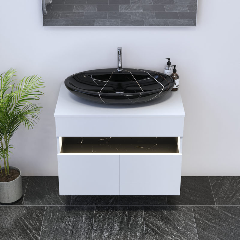 Laguna 2D 80 Floating Bathroom Vanity - Meble Furniture