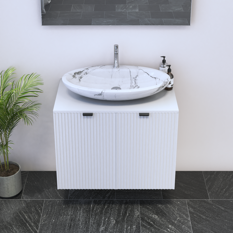 Nicole 2D 80 Floating Bathroom Vanity - Meble Furniture