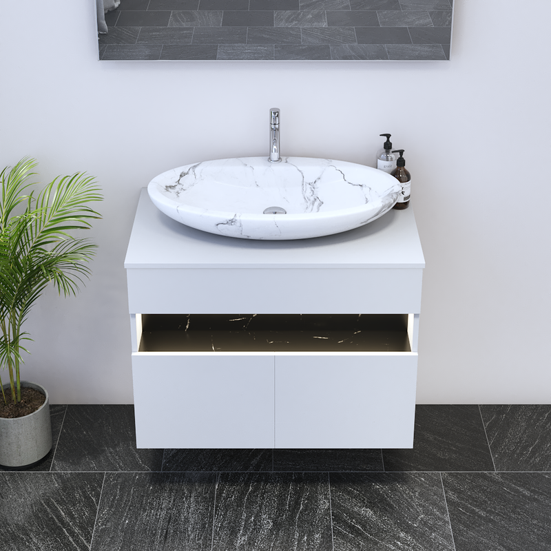 Laguna 2D 80 Floating Bathroom Vanity - Meble Furniture