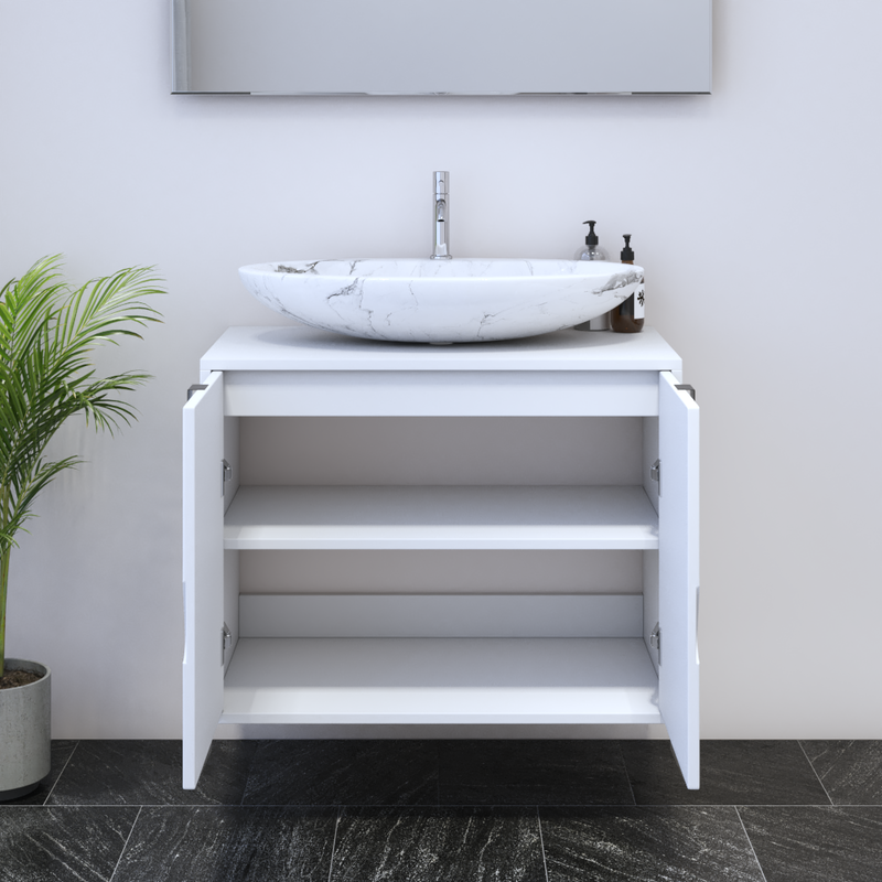 Teardrop 2D 80 Floating Bathroom Vanity - Meble Furniture