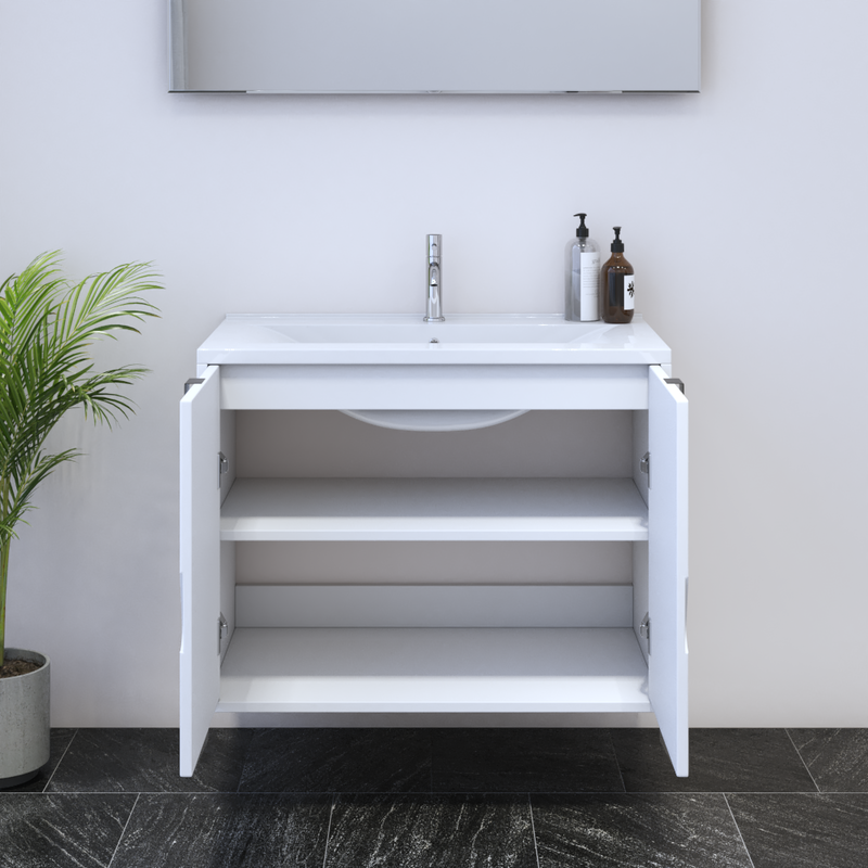 Teardrop 2D 80 Floating Bathroom Vanity - Meble Furniture