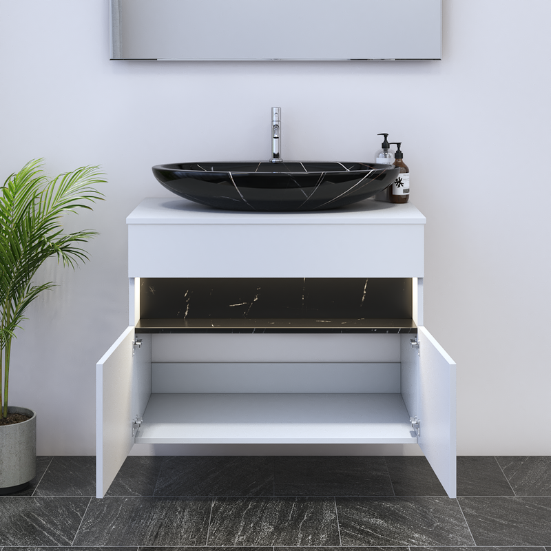 Laguna 2D 80 Floating Bathroom Vanity - Meble Furniture