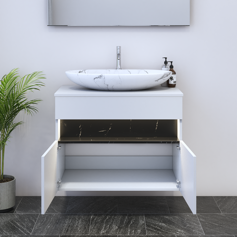 Laguna 2D 80 Floating Bathroom Vanity - Meble Furniture