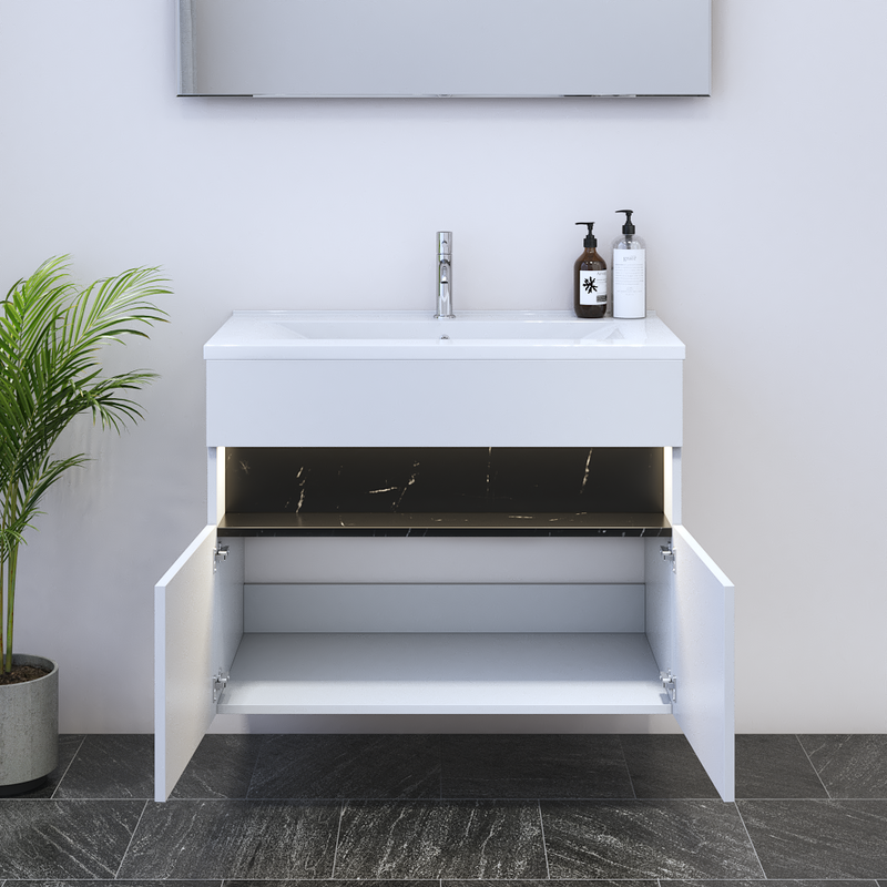 Laguna 2D 80 Floating Bathroom Vanity - Meble Furniture