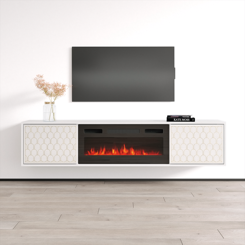 Karp BL-EF Fireplace TV Stand - Meble Furniture