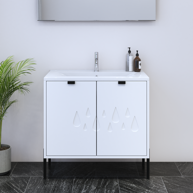 Teardrop 2D 80 Floating Bathroom Vanity - Meble Furniture