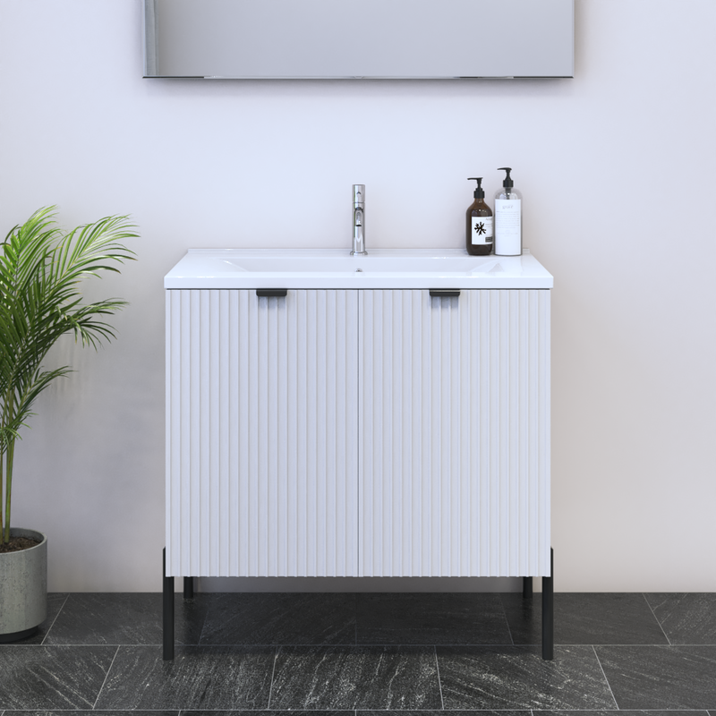 Nicole 2D 80 Floating Bathroom Vanity - Meble Furniture