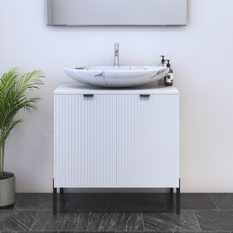 Nicole 2D 80 Floating Bathroom Vanity - Meble Furniture