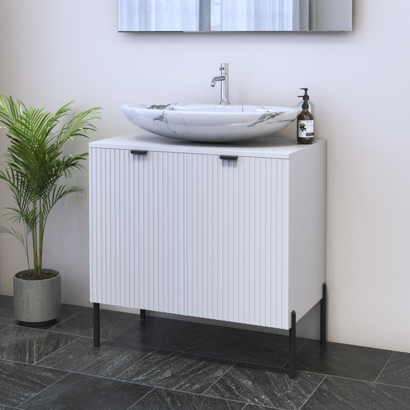 Nicole 2D 80 Floating Bathroom Vanity - Meble Furniture