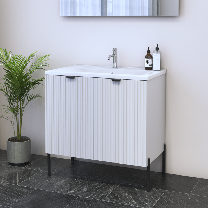 Nicole 2D 80 Floating Bathroom Vanity - Meble Furniture