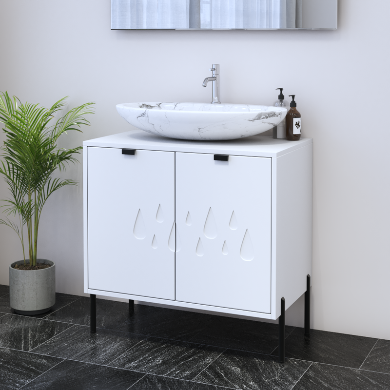 Teardrop 2D 80 Floating Bathroom Vanity - Meble Furniture