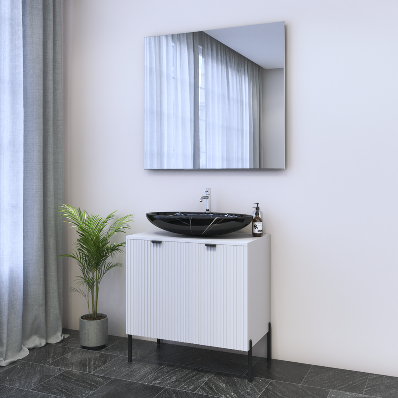 Nicole 2D 80 Floating Bathroom Vanity - Meble Furniture