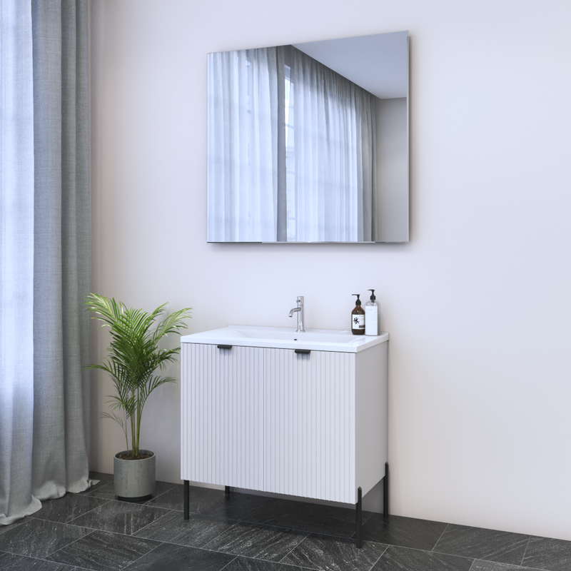 Nicole 2D 80 Floating Bathroom Vanity - Meble Furniture