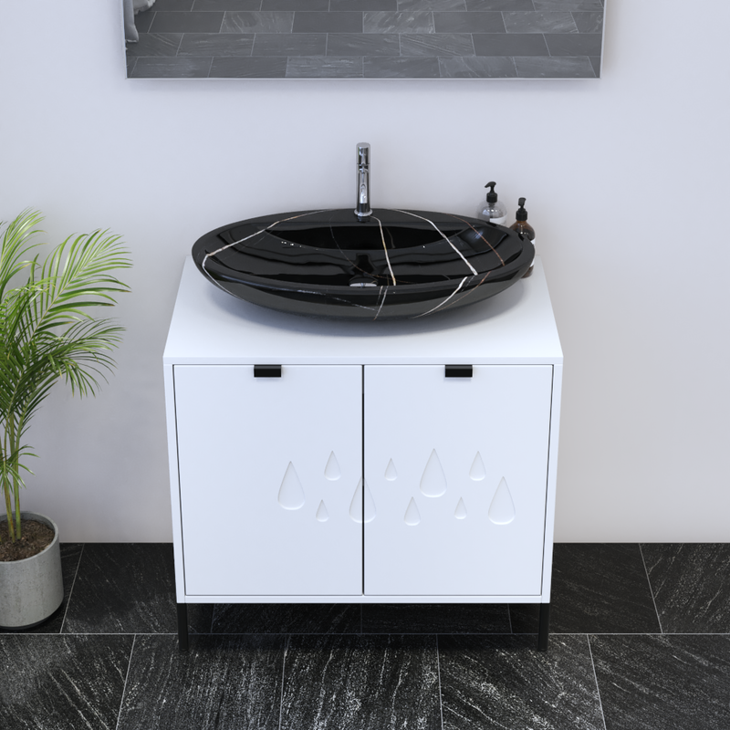 Teardrop 2D 80 Floating Bathroom Vanity - Meble Furniture