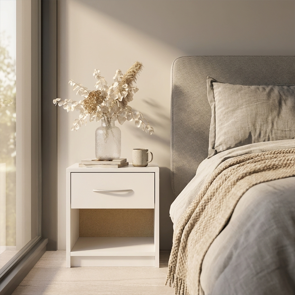 Polo 1D Nightstand, White, photo 2 of 5
