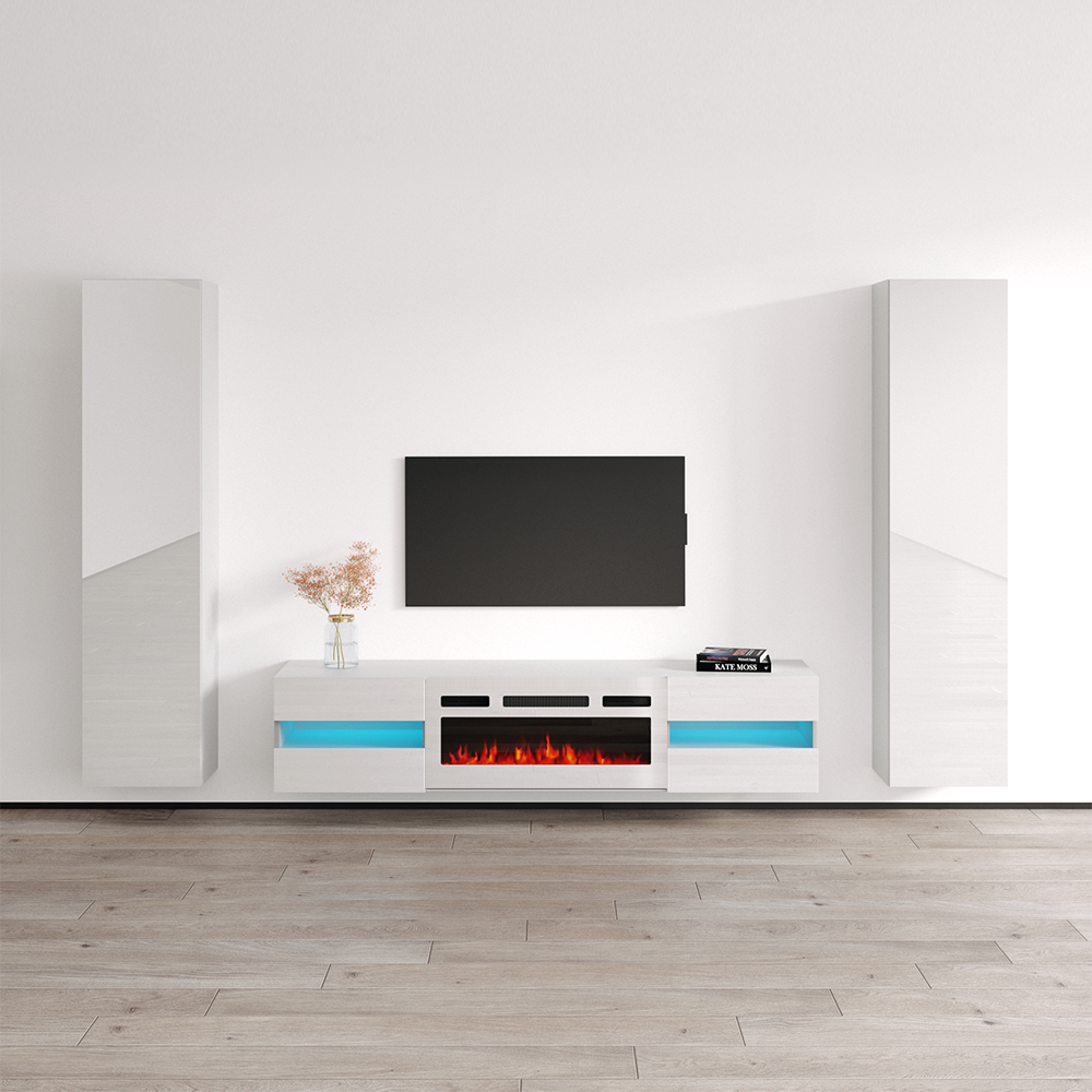 Metro WH-EF Floating Fireplace Entertainment Center - Meble Furniture