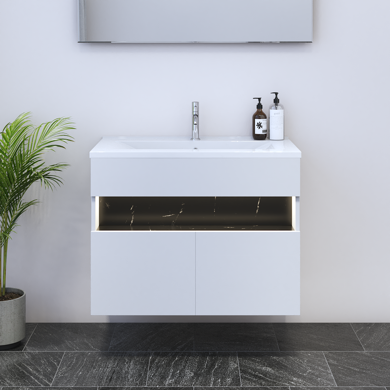 Laguna 2D 80 Floating Bathroom Vanity - Meble Furniture