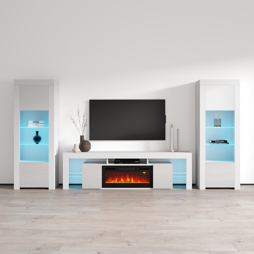 Soleo BL-EF BK-BK Entertainment Center - Meble Furniture