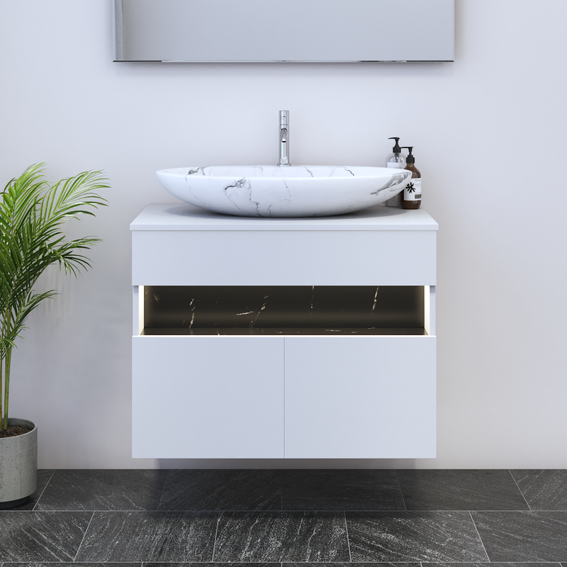 Laguna 2D 80 Floating Bathroom Vanity - Meble Furniture