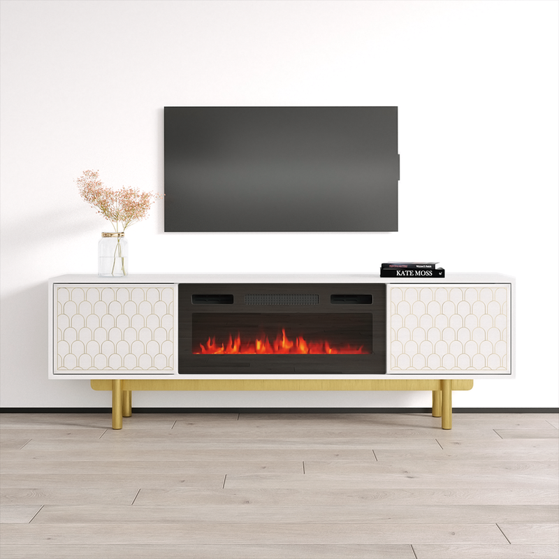 Karp BL-EF Fireplace TV Stand - Meble Furniture