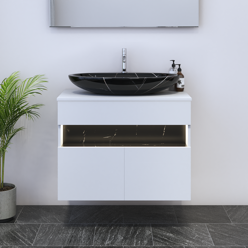 Laguna 2D 80 Floating Bathroom Vanity - Meble Furniture