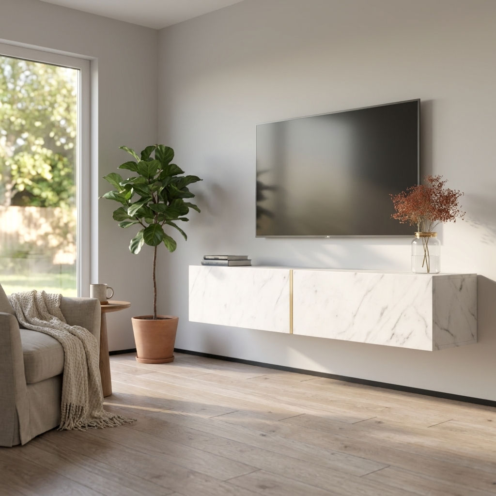 Marmur TV Stand, White, photo 2 of 6